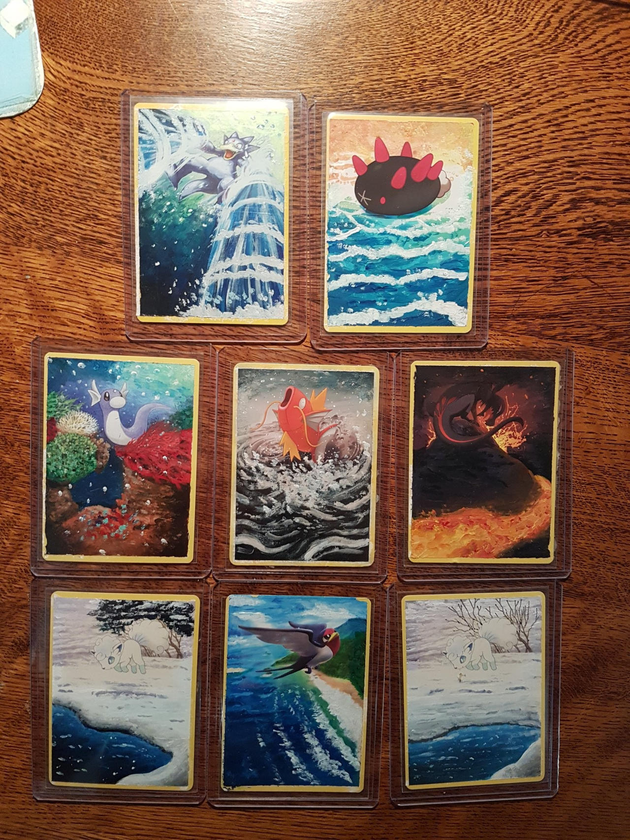 Painted Pokemon Cards By Samadriel On DeviantArt Painted Pokemon Cards By Samadriel On DeviantArt