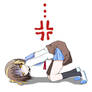 Haruhi with menstrual cramps