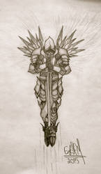 Tyrael from Diablo 3 - Pencil drawing