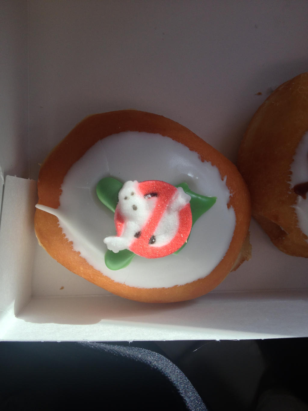 Ghostbusters logo donut