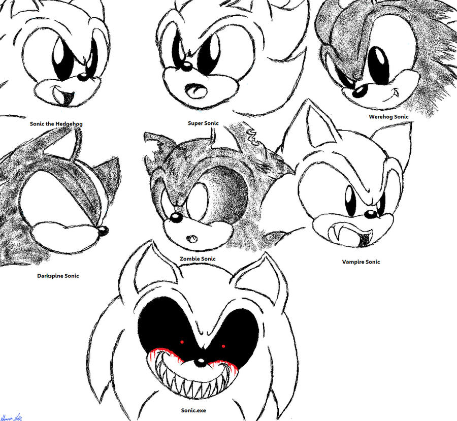 the many forms of sonic the hedgehogsrloctober23 on