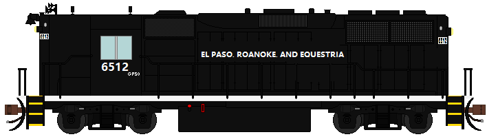 El Paso, Roanoke, and Equestria GP50 6512