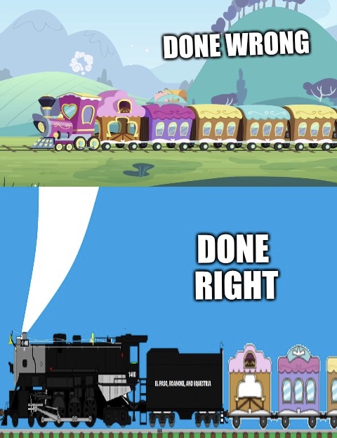 Equestrian Railroading Meme by Grantrules on DeviantArt