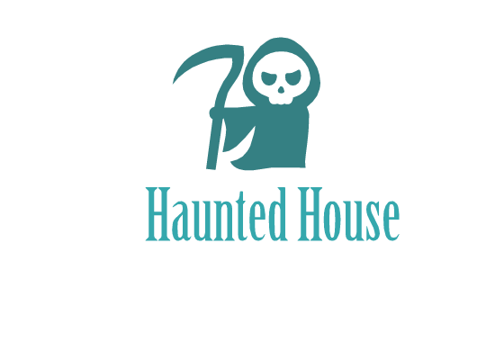 Haunted house logo