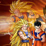 DBZ Goku SSJ3 and Ultimate Gohan