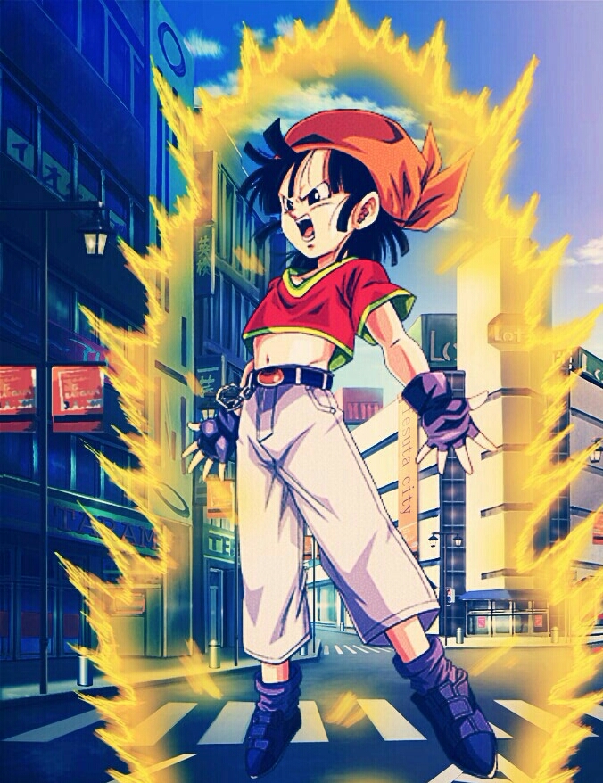 SSJ Pan, anime, dbgt, dbz, pan, saiyan, super, HD wallpaper