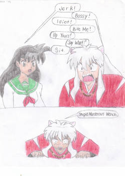 Inuyasha and Kagome Fight