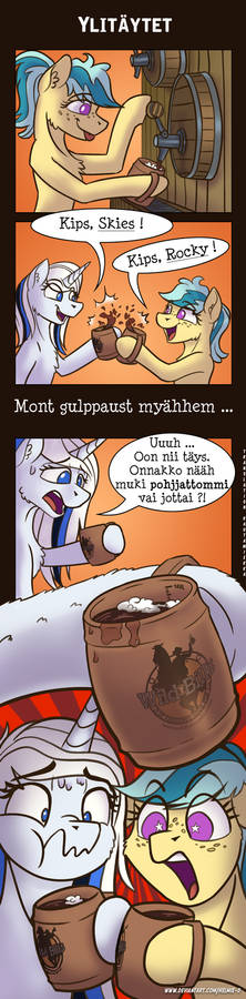 'Comic - Overfilled', Finnish dialect