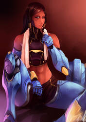 Pharah taking a breather