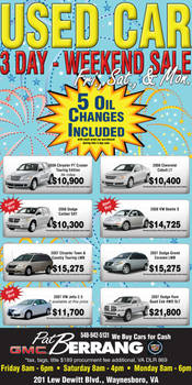 3 day Used Car Sale