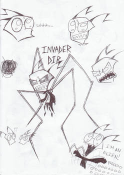 Invader Dib sketches