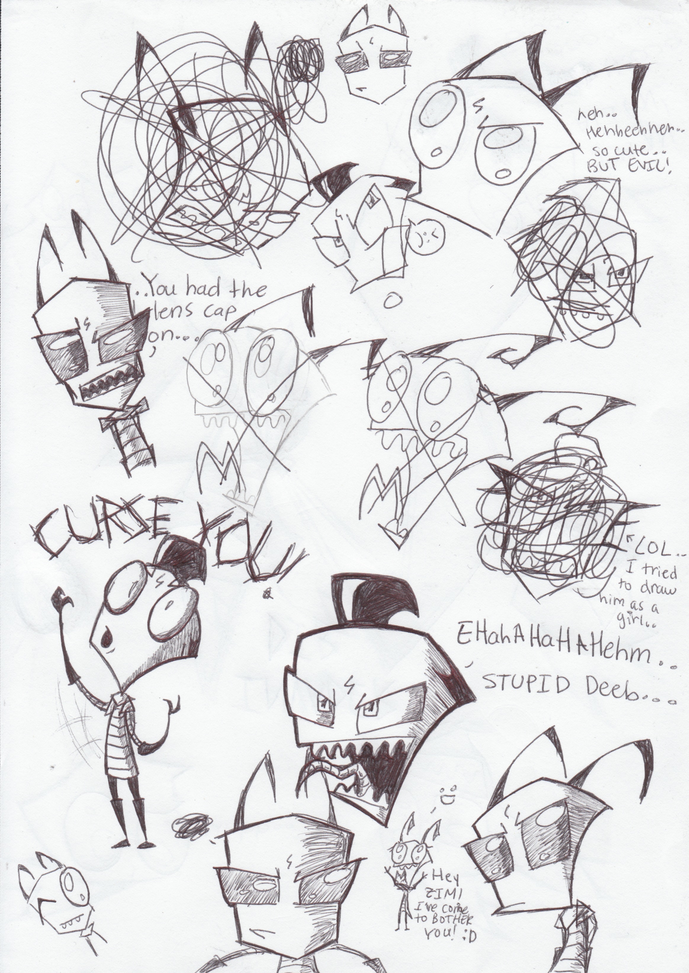 Zim Sketch Page