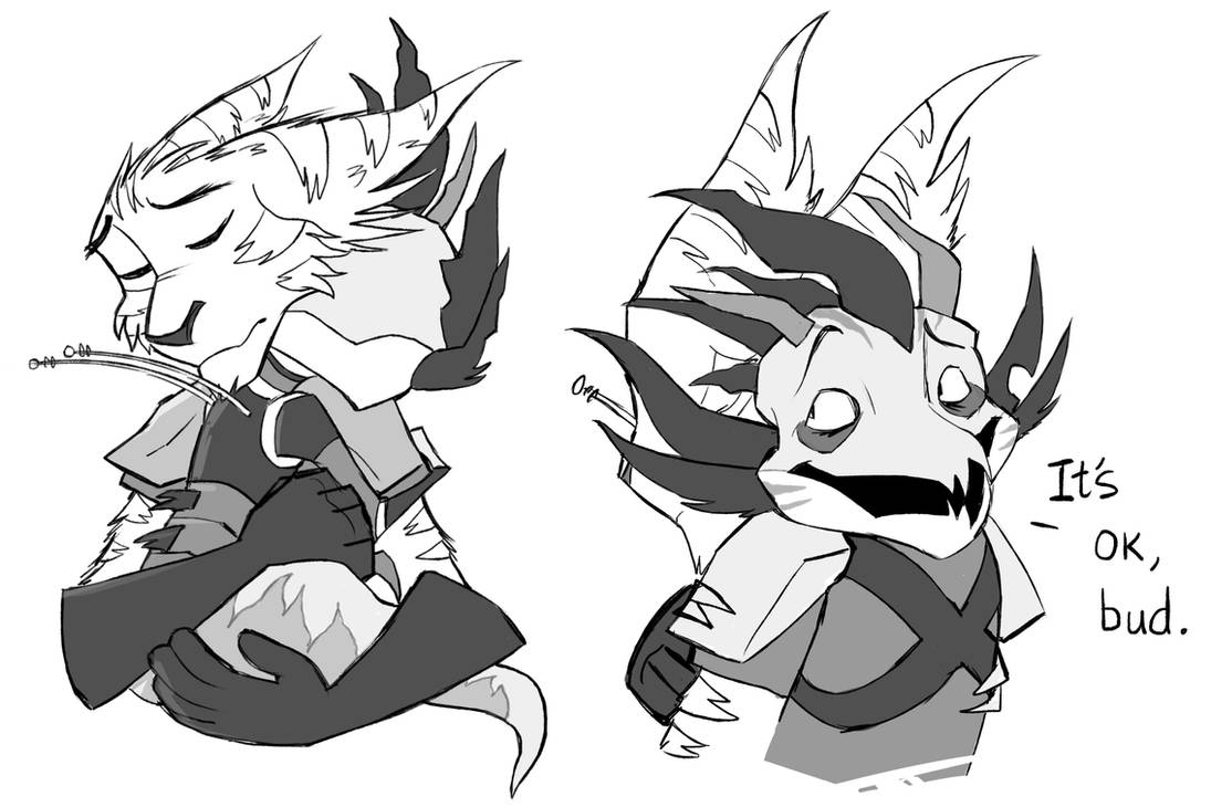 Two Arch Enemy Species Hugging it out by XxMoonlightWolveXx on DeviantArt