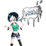 Meh!! Girl (Colors, textures and effects)