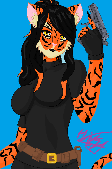 Tigergirl (base by Bases-Xs)