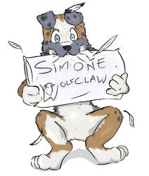 Simone Wolfclaw Badge