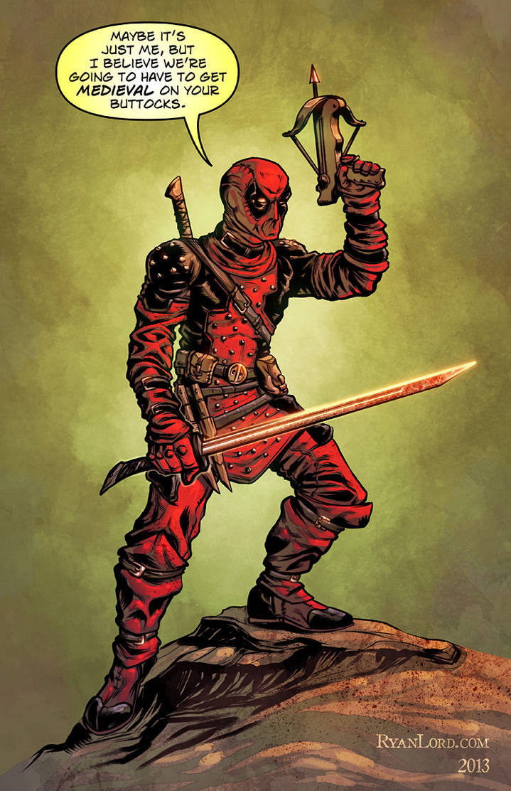 Aztec Deadpool Medieval Deadpool by Ryan Lord by RyanLord on DeviantArt
