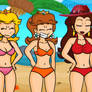 Mario girls bikinis