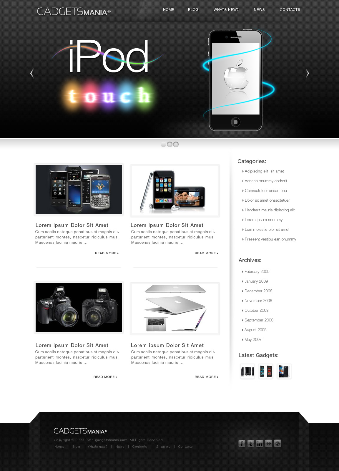 Gadgets Template by Cliveann on DeviantArt