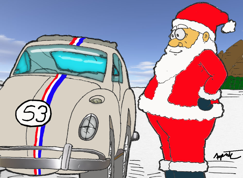 Santa's New Ride Colored