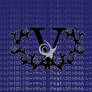 book cover design 'V'