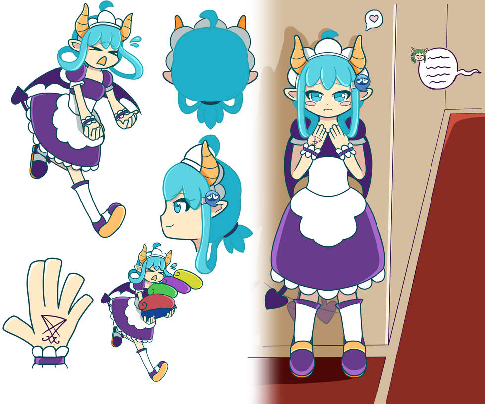 PuyoPuyo OC Maid Design by AquaticStarDemon on DeviantArt