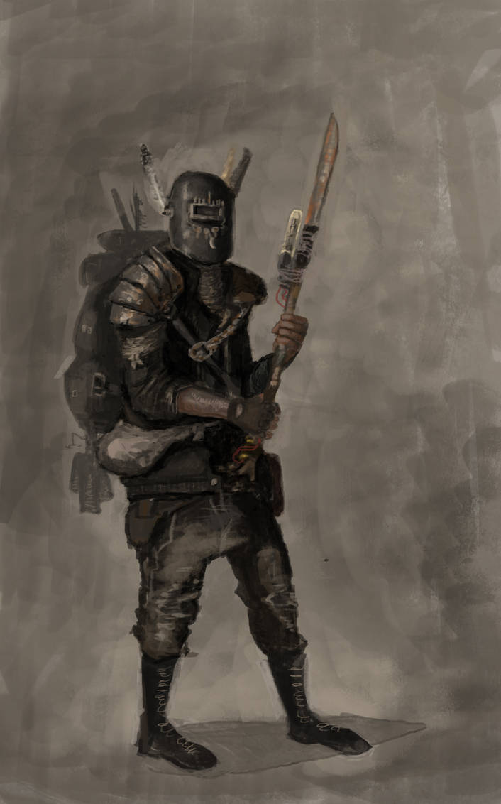 post-apocalyptic warrior by sliplol on DeviantArt