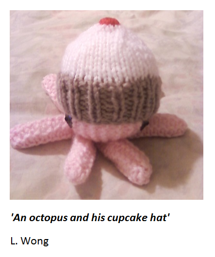 An octopus and his Cupcake hat