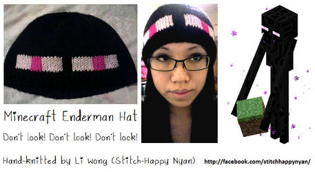 Knitted Minecraft Enderman Hat