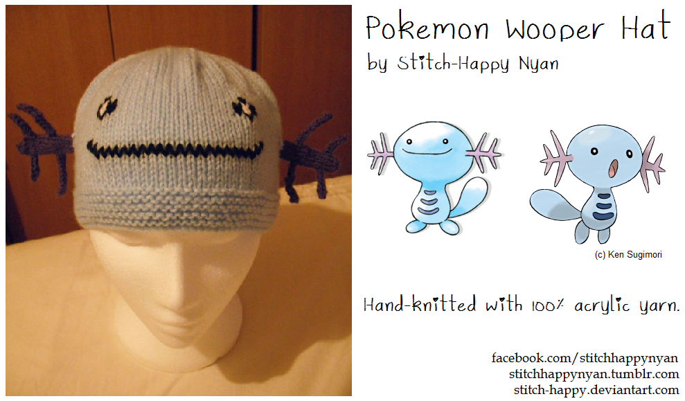 Pokemon Wooper Hat