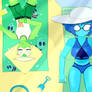 Lapis And Peridot At The Beach - Collab