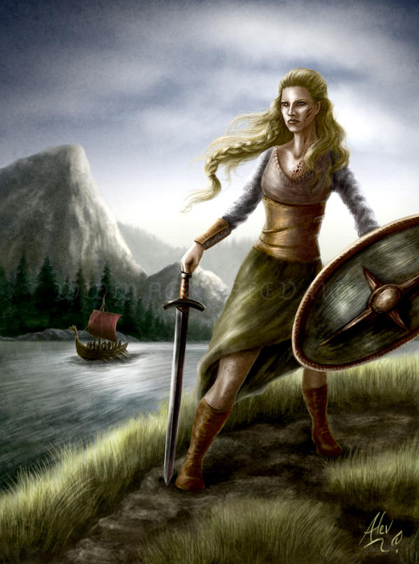 Shieldmaiden by Aerhalev