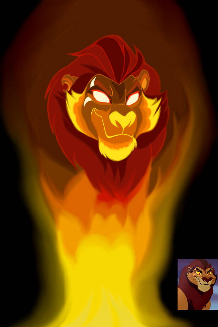 Scar Spirit Strange lion fire spirit by ShumiMaritza on DeviantArt