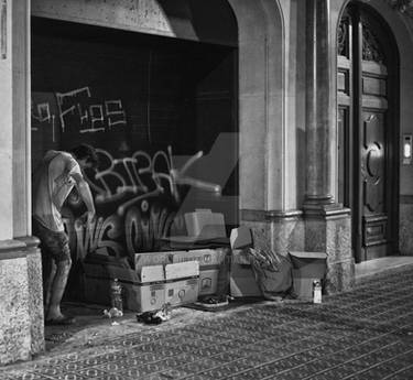 Homeless In Barcelona