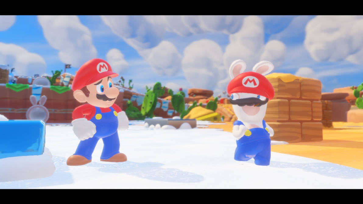 Mario And Rabbid Mario by ManSantos on DeviantArt