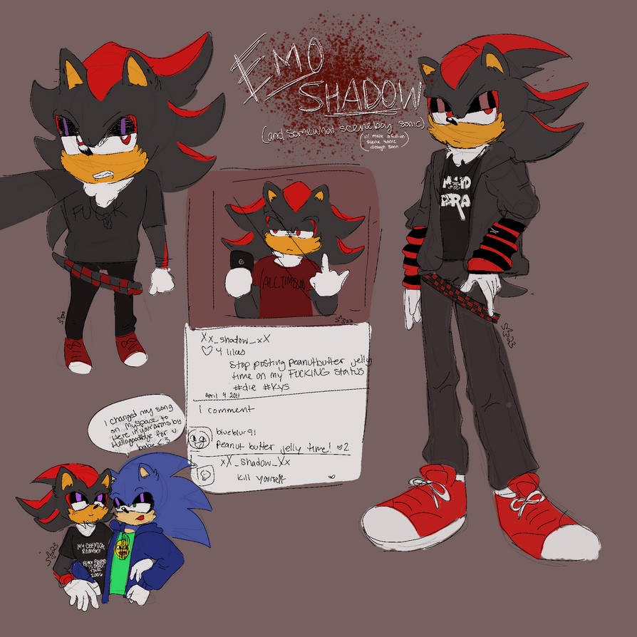 Emo Shadow Roots emo shadow doodles by MettaRouge on DeviantArt