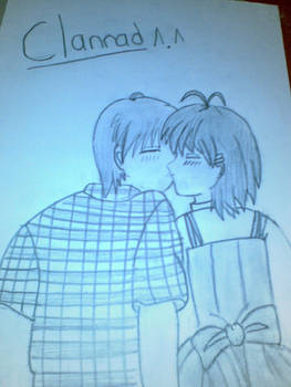 desenho novo people kissing clannad version
