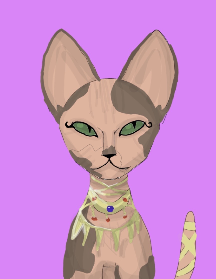 Egyptian cat! by cringequeen1234 on DeviantArt