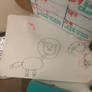 My cartoon Lion and Elephant drawing