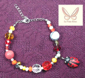 Ladybird lucky bracelet