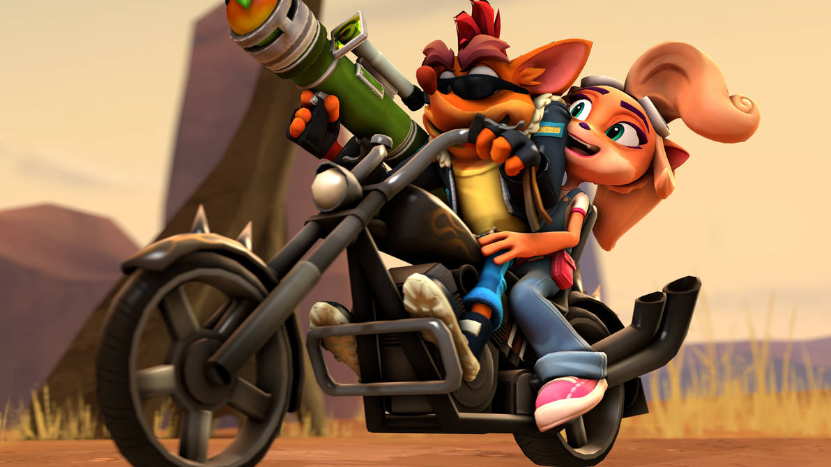 Coco Ridez Crash and Coco rides by KiruArtist on DeviantArt