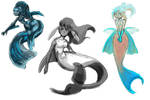 Mermaid Designs 1 by Zinfer