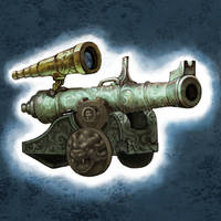 Bronze cannon 5 by Zinfer