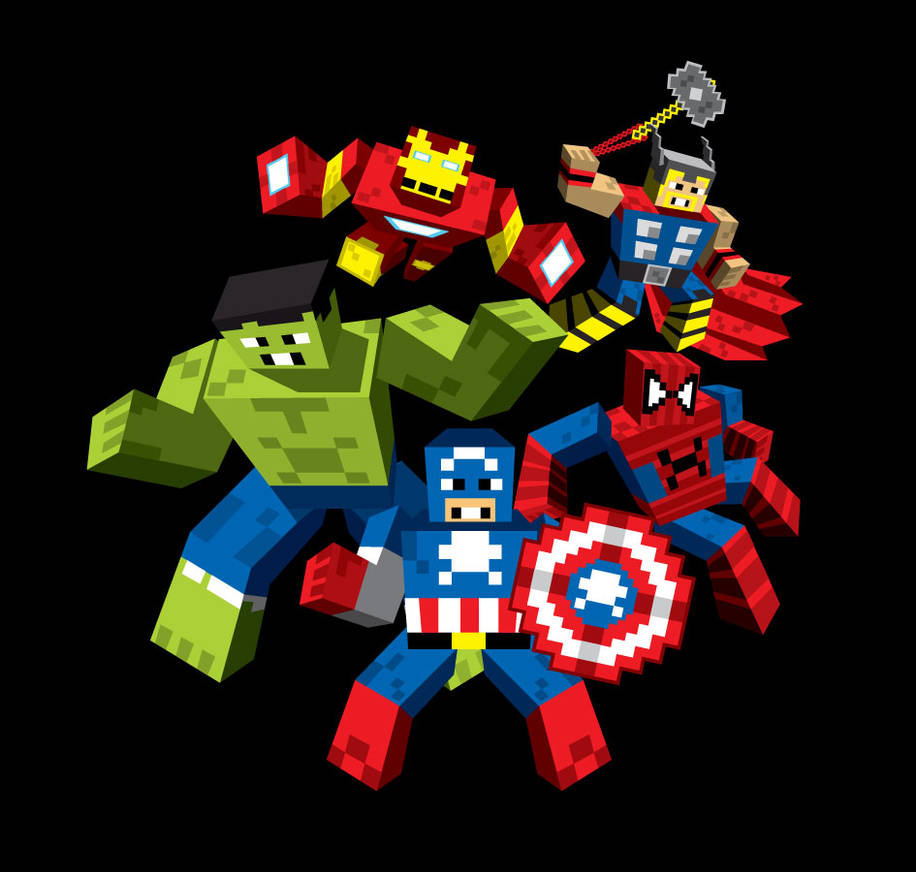 Minecraft-Marvel-Superheroes-2 by arbenBD on DeviantArt