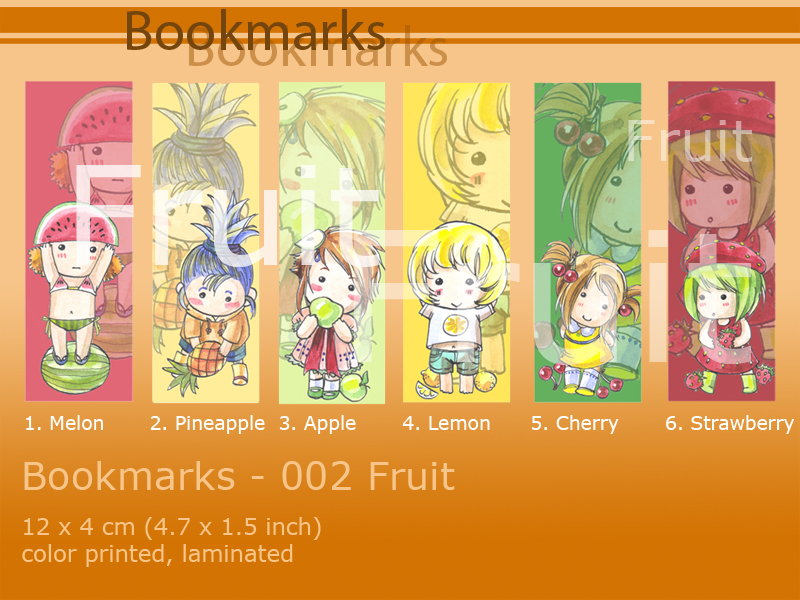 Bookmarks fruits