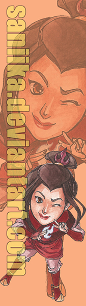 Azula chibi bookmark