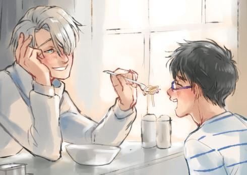 Before and After: Food - part 1, Yuuris present