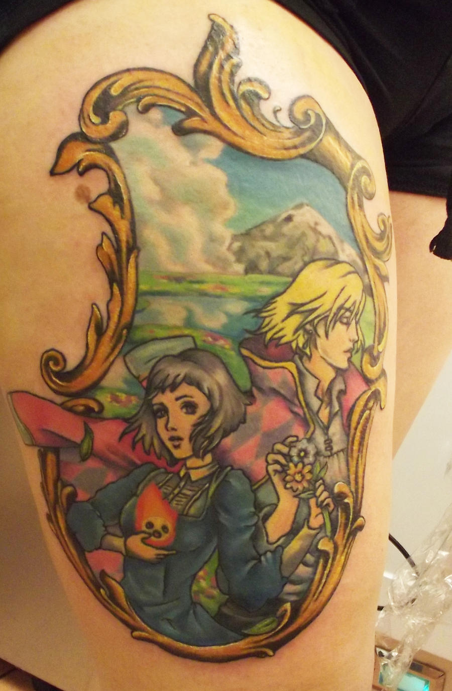 howls moving castle tattoo