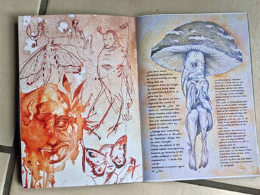 Faery folk, zine page spread