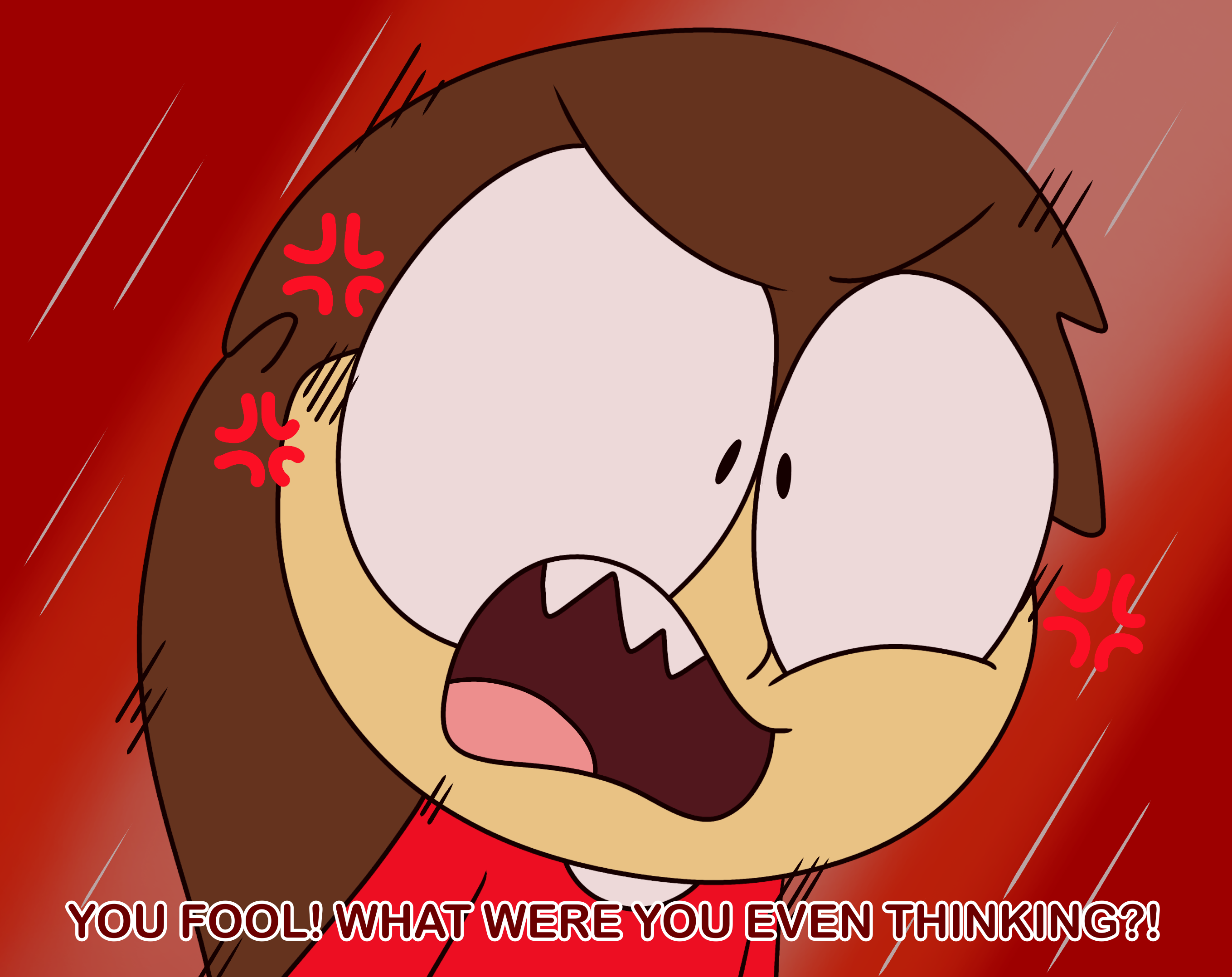 Angry Q QToons Anime Screenshot: Angry QGirl by QToons on DeviantArt